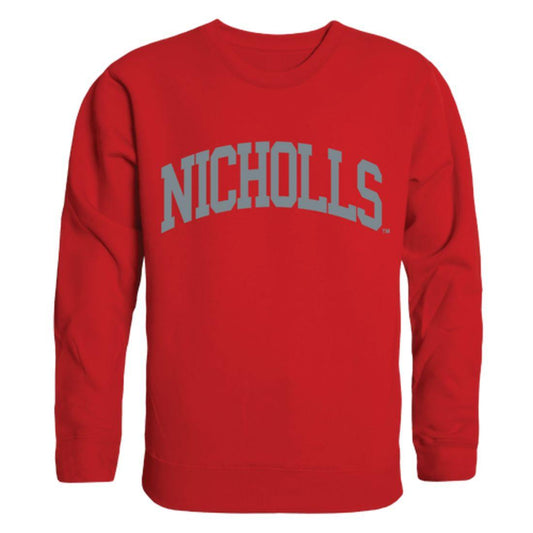 Nicholls State University Colonels Arch Crewneck Pullover Sweatshirt Sweater Red