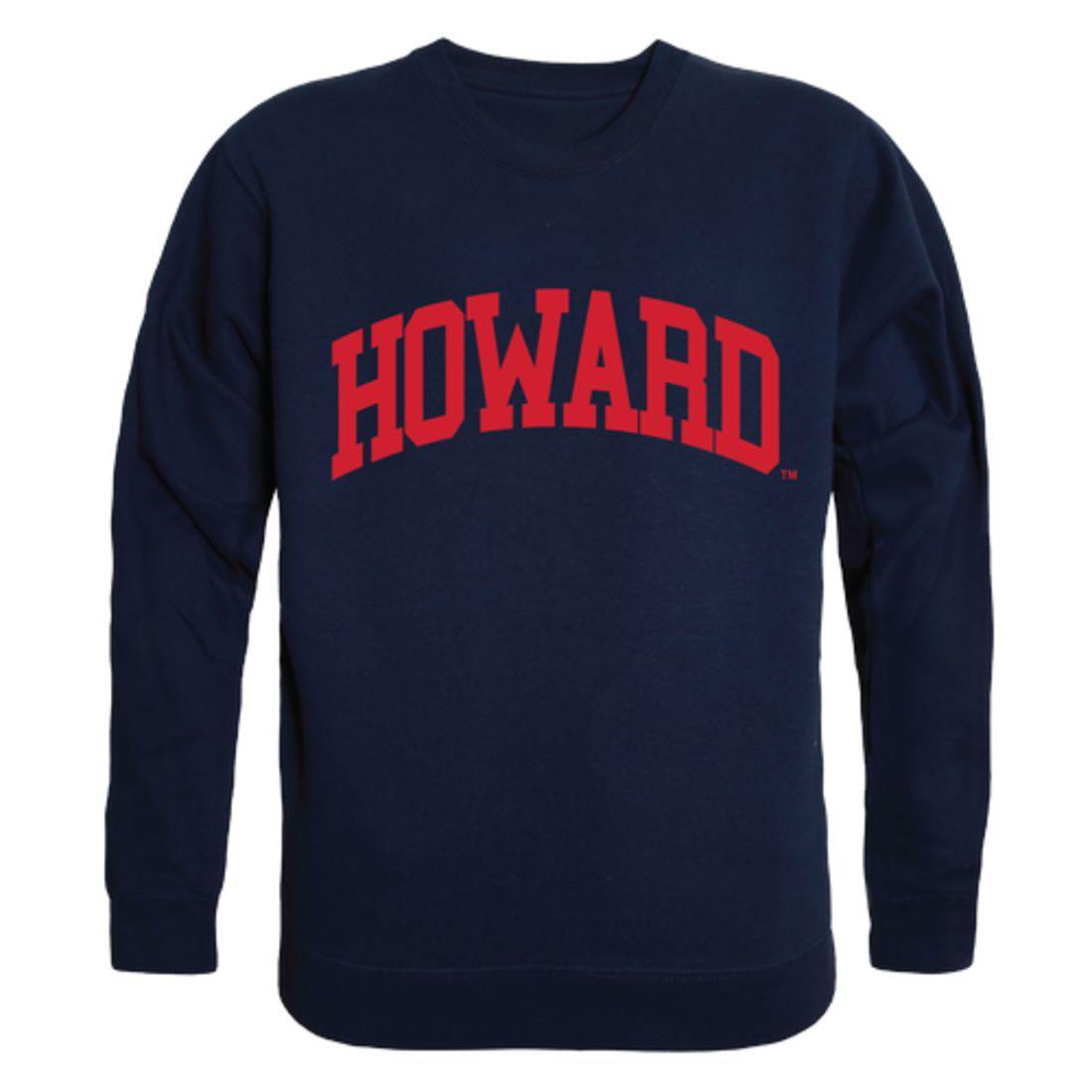 Howard University Bison Arch Crewneck Pullover Sweatshirt Sweater Navy
