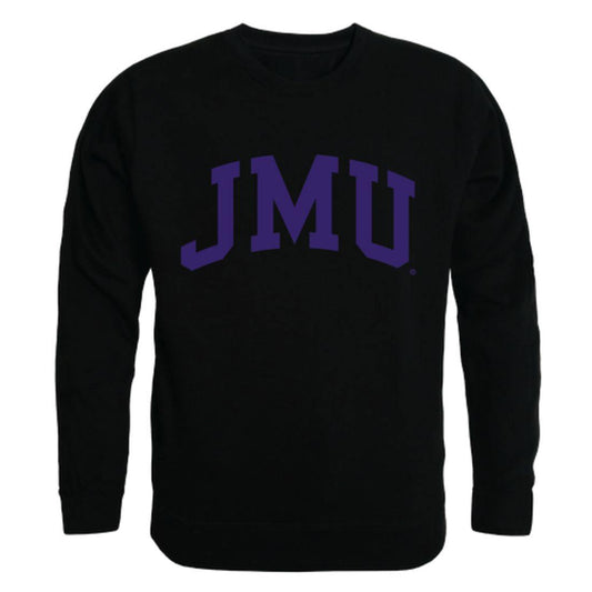 JMU James Madison University Dukes Arch Crewneck Pullover Sweatshirt Sweater Black