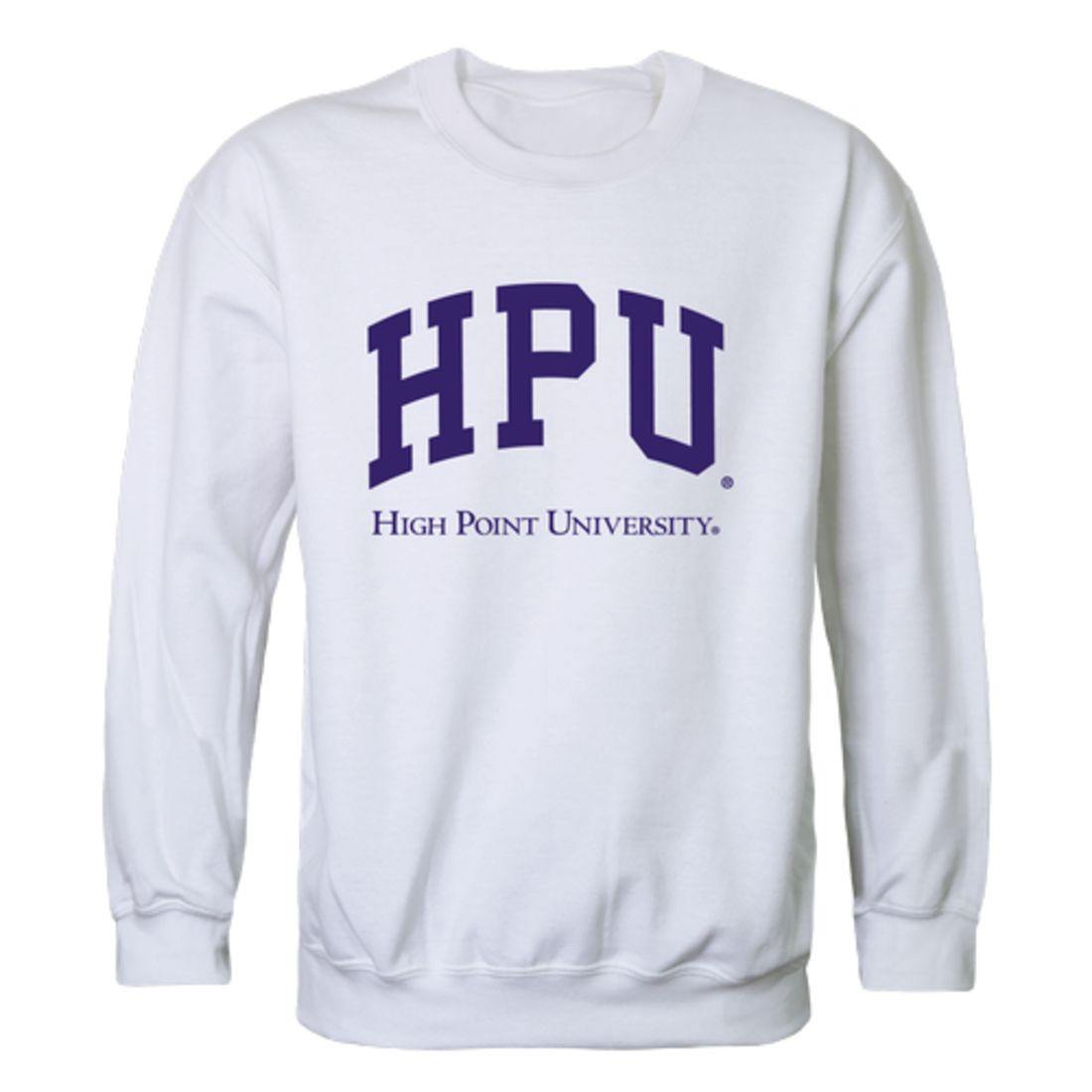 HPU High Point University Panthers Arch Crewneck Pullover Sweatshirt Sweater White