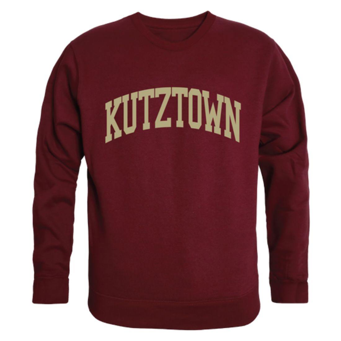 Kutztown University of Pennsylvania Golden Bears Arch Crewneck Pullover Sweatshirt Sweater Maroon