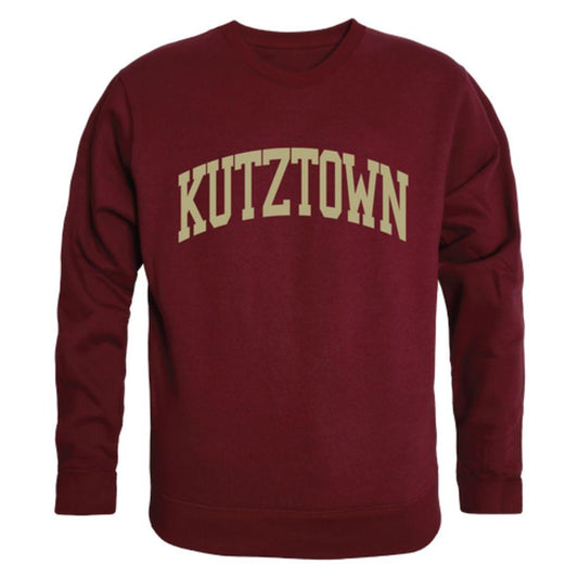 Kutztown University of Pennsylvania Golden Bears Arch Crewneck Pullover Sweatshirt Sweater Maroon