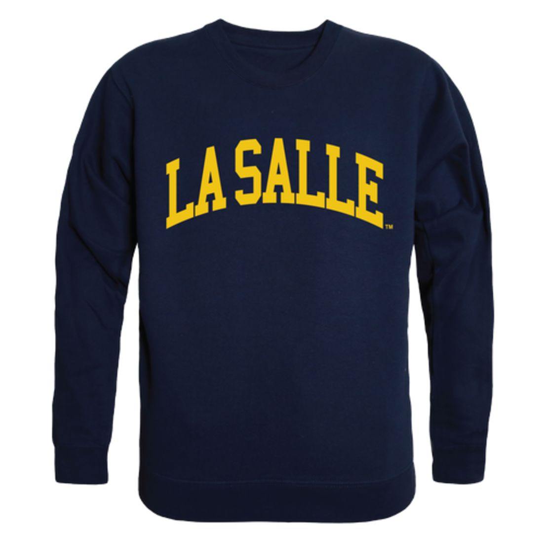 La Salle University Explorers Arch Crewneck Pullover Sweatshirt Sweater Navy