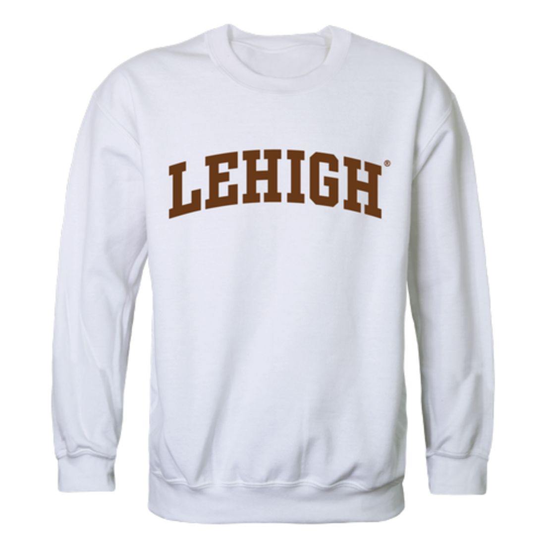 Lehigh University Mountain Hawks Arch Crewneck Pullover Sweatshirt Sweater White