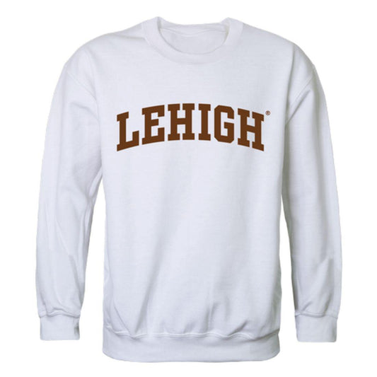 Lehigh University Mountain Hawks Arch Crewneck Pullover Sweatshirt Sweater White