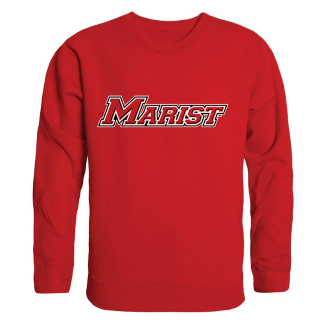 Marist College RedFoxes Arch Crewneck Pullover Sweatshirt Sweater Red