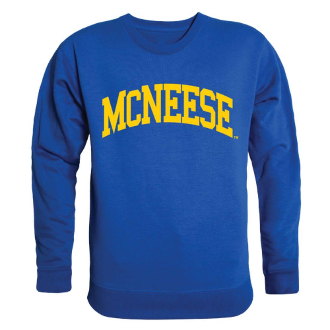 McNeese State University Cowboys and Cowgirls Arch Crewneck Pullover Sweatshirt Sweater Royal