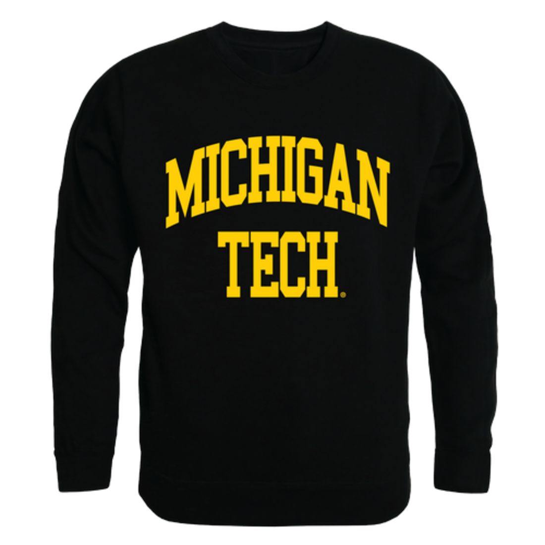 Michigan Technological University Huskies Arch Crewneck Pullover Sweatshirt Sweater Black