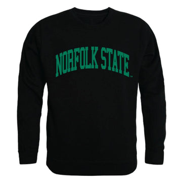 NSU Norfolk State University Spartans Arch Crewneck Pullover Sweatshirt Sweater Black