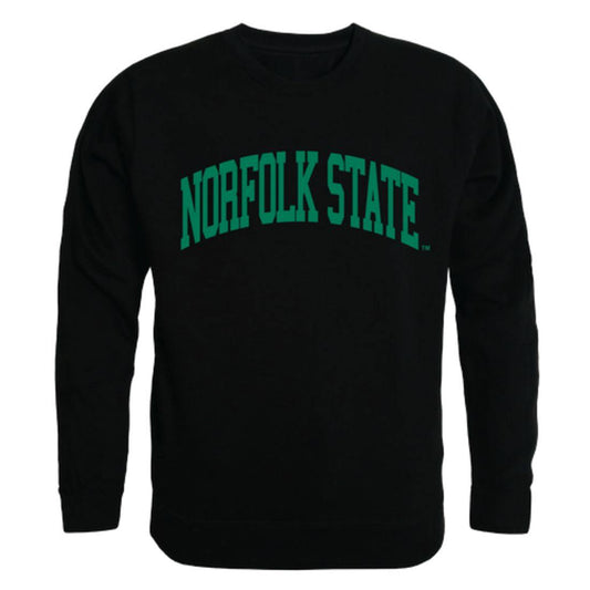 NSU Norfolk State University Spartans Arch Crewneck Pullover Sweatshirt Sweater Black