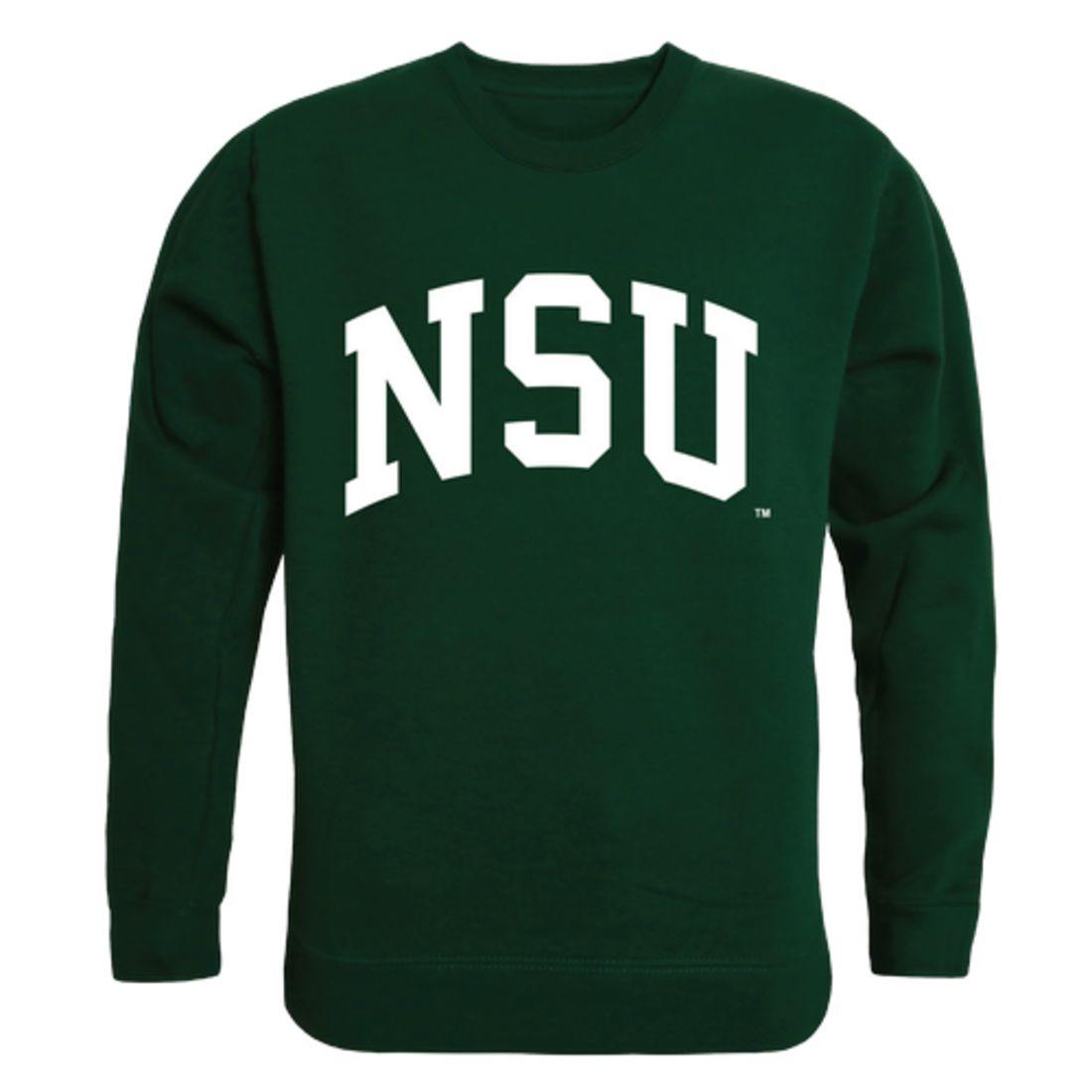 NSU Northeastern State University RiverHawks Arch Crewneck Pullover Sweatshirt Sweater Forest