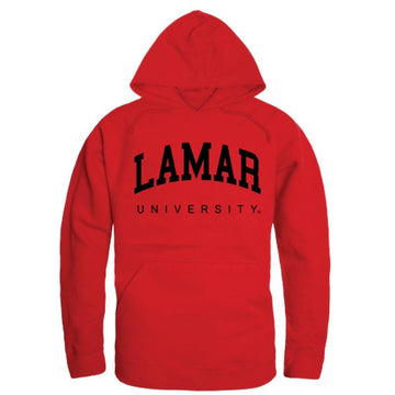 Lamar University College Hoodie Sweatshirt Red