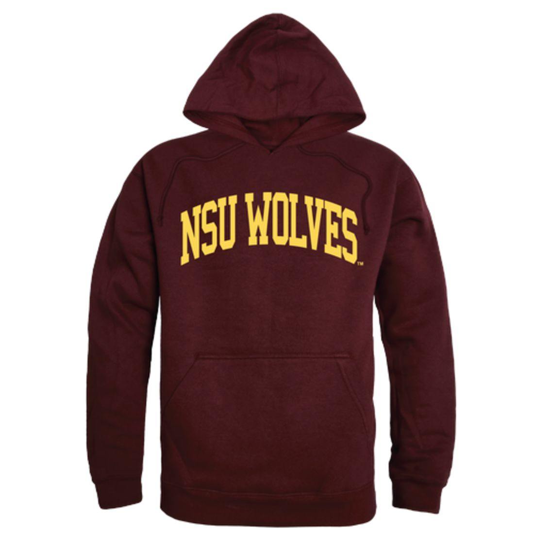 NSU Northern State University Wolves College Hoodie Sweatshirt Maroon