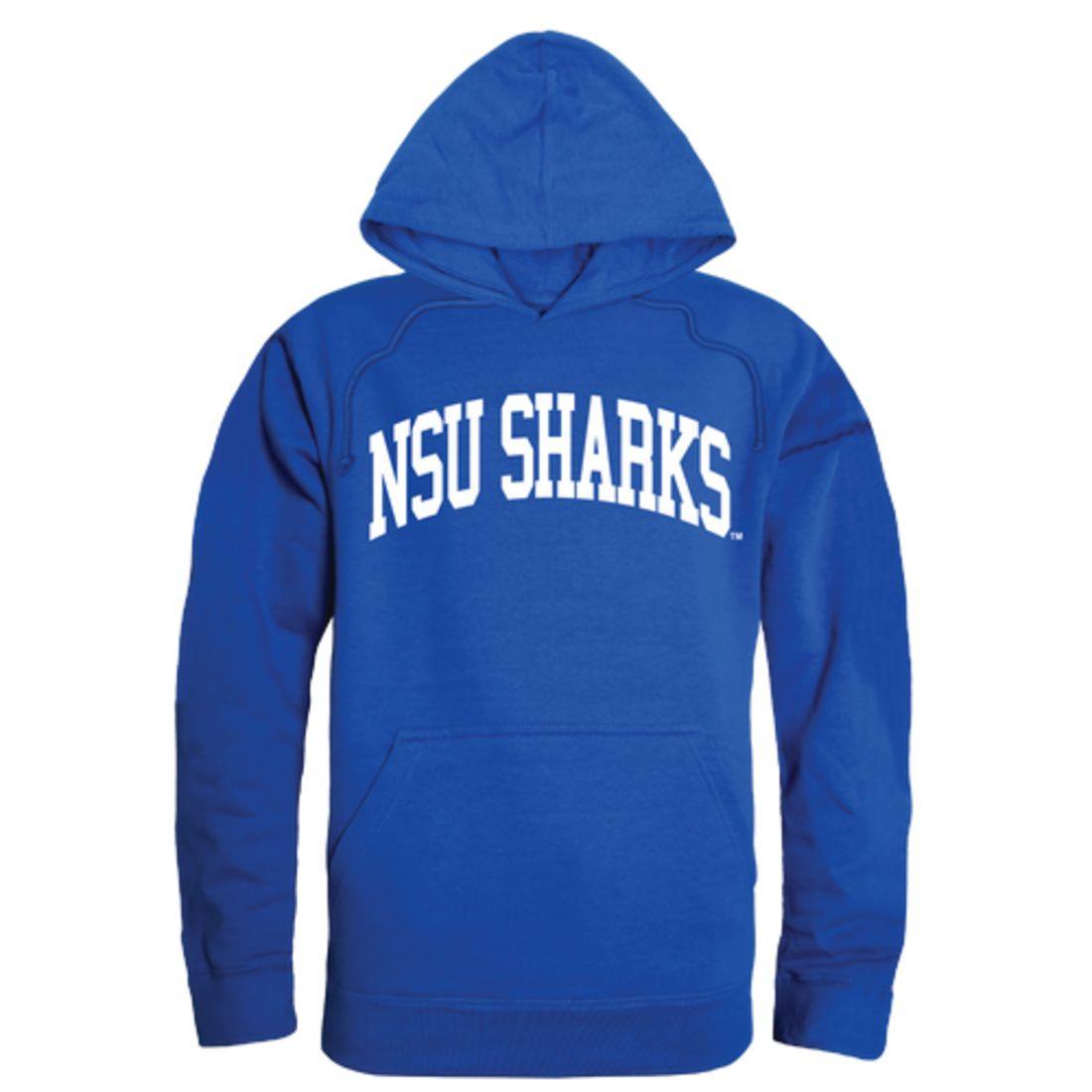 NSU Nova Southeastern University Sharks College Hoodie Sweatshirt Royal