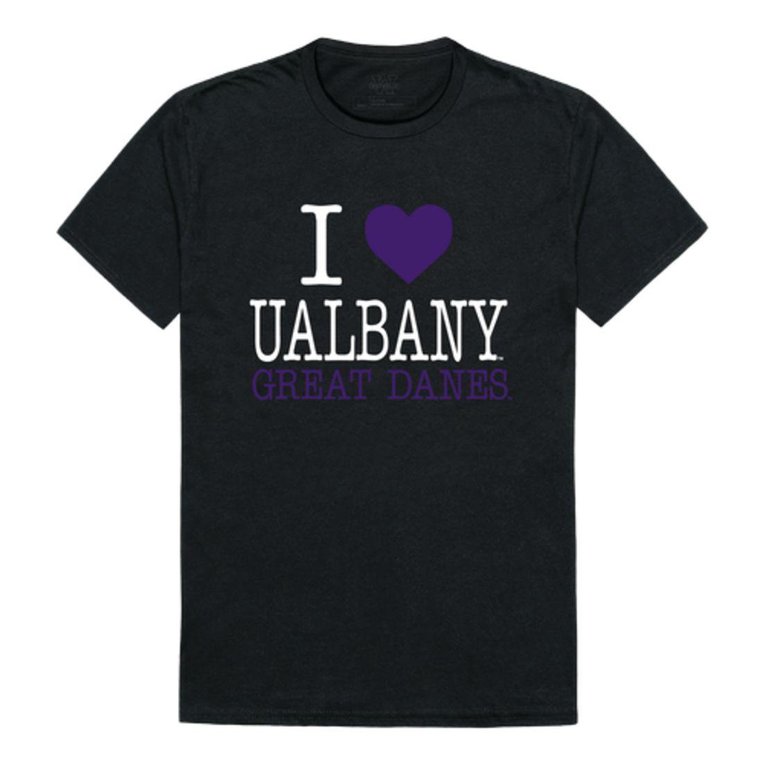 I Love UAlbany University at Albany The Great Danes T-Shirt