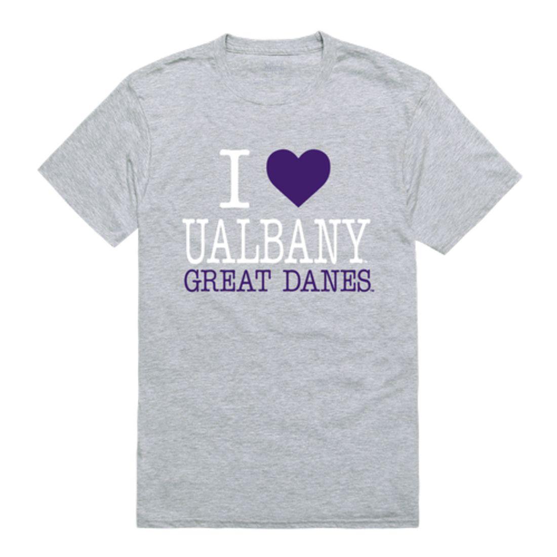 I Love UAlbany University at Albany The Great Danes T-Shirt