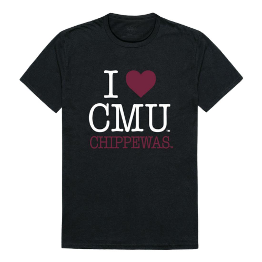 I Love CMU Central Michigan University Chippewas T-Shirt