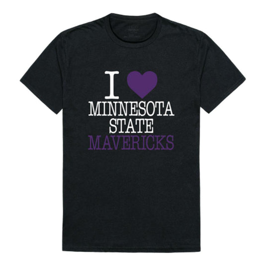 I Love MNSU Minnesota State University Mankato Mavericks T-Shirt