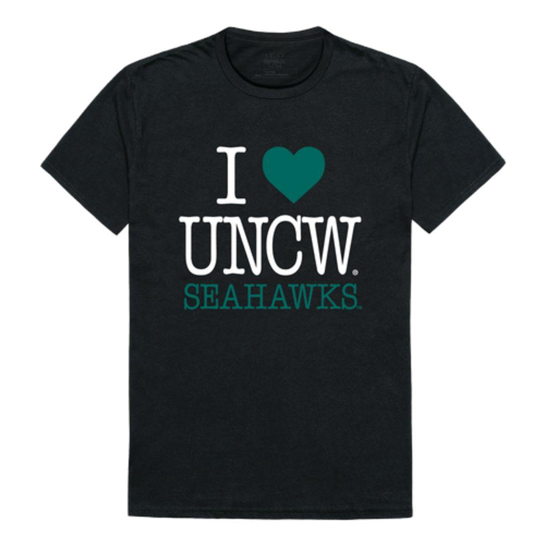 I Love UNCW University of North Carolina Wilmington Seahawks T-Shirt