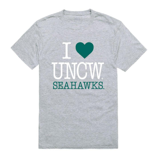 I Love UNCW University of North Carolina Wilmington Seahawks T-Shirt