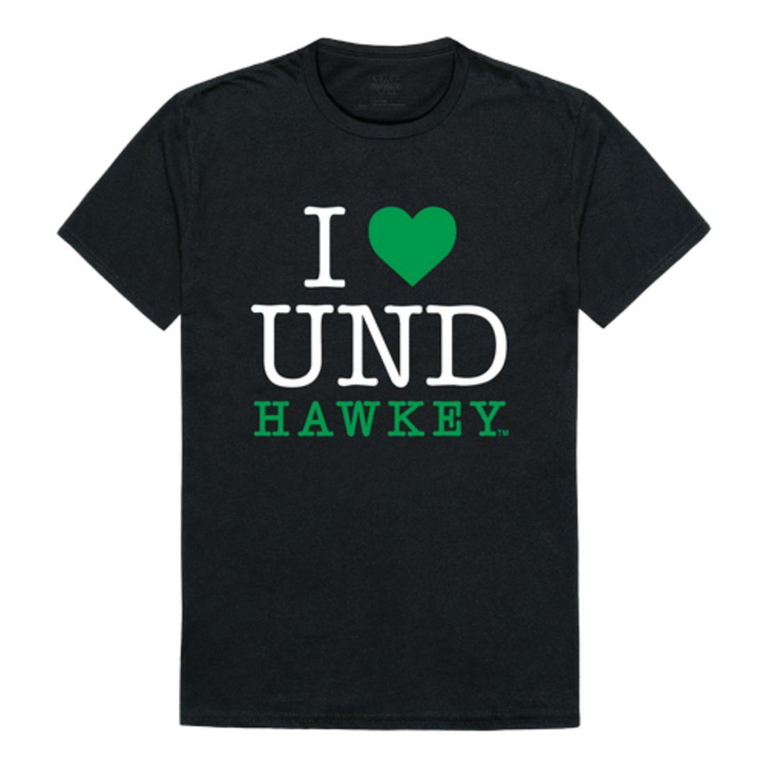 I Love UND University of North Dakota Fighting Hawks T-Shirt