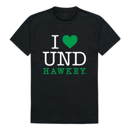 I Love UND University of North Dakota Fighting Hawks T-Shirt