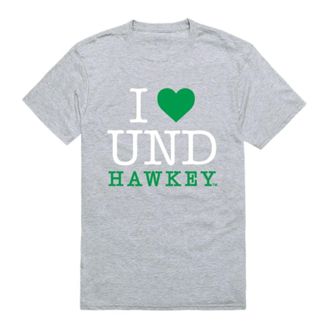 I Love UND University of North Dakota Fighting Hawks T-Shirt