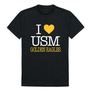 I Love USM University of Southern Mississippi Golden Eagles T-Shirt