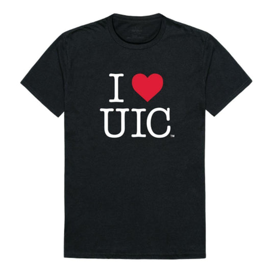 I Love UIC University of Illinois at Chicago Flames T-Shirt