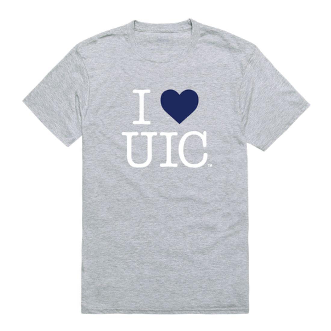 I Love UIC University of Illinois at Chicago Flames T-Shirt