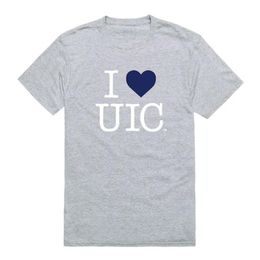 I Love UIC University of Illinois at Chicago Flames T-Shirt