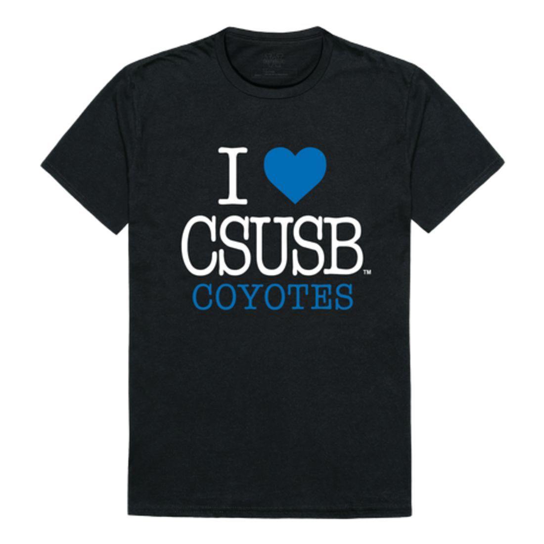 I Love CSUSB California State University San Bernardino Coyotes T-Shirt