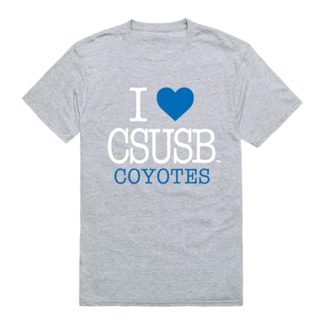 I Love CSUSB California State University San Bernardino Coyotes T-Shirt