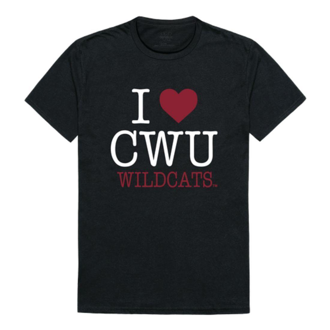 I Love CWU Central Washington University Wildcats T-Shirt