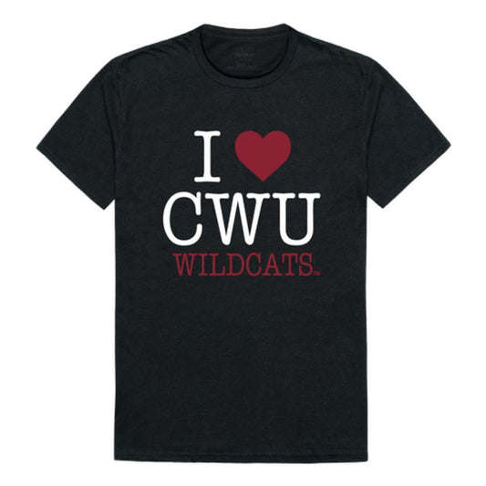 I Love CWU Central Washington University Wildcats T-Shirt