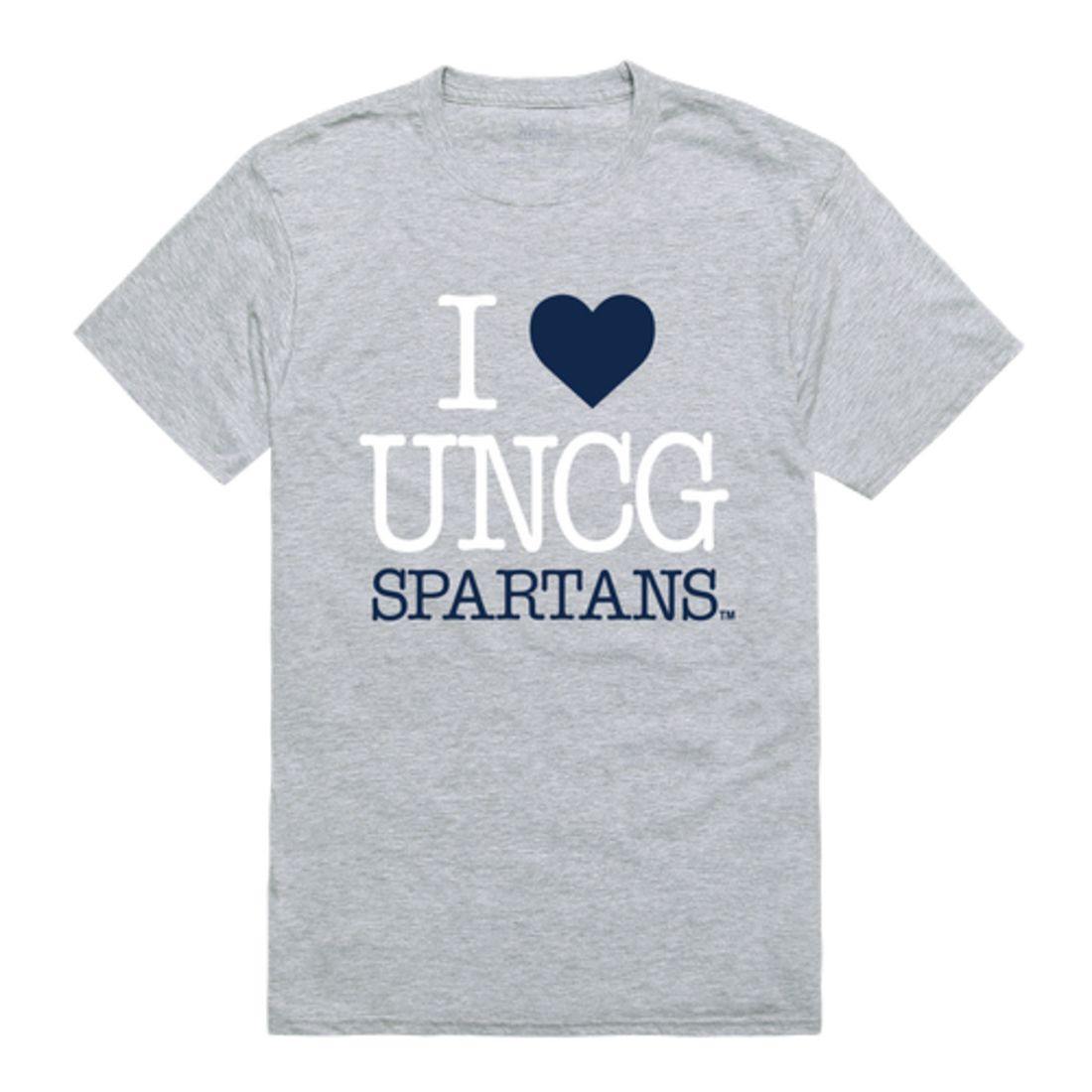 I Love UNCG University of North Carolina at Greensboro Spartans T-Shirt