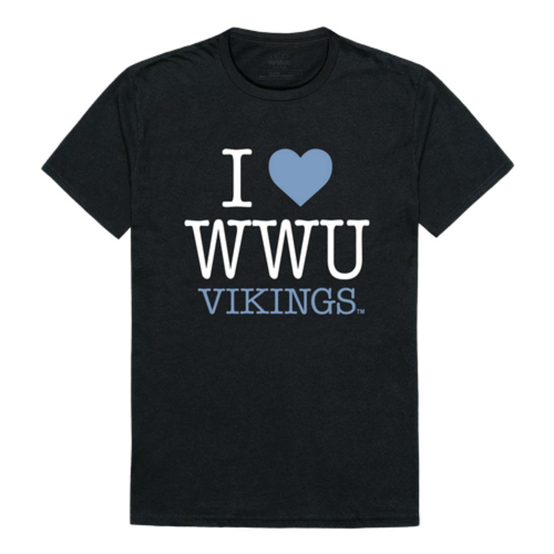 I Love WWU Western Washington University Vikings T-Shirt