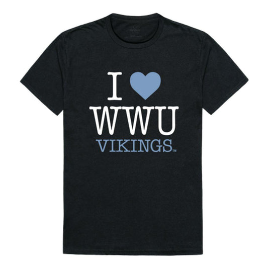 I Love WWU Western Washington University Vikings T-Shirt