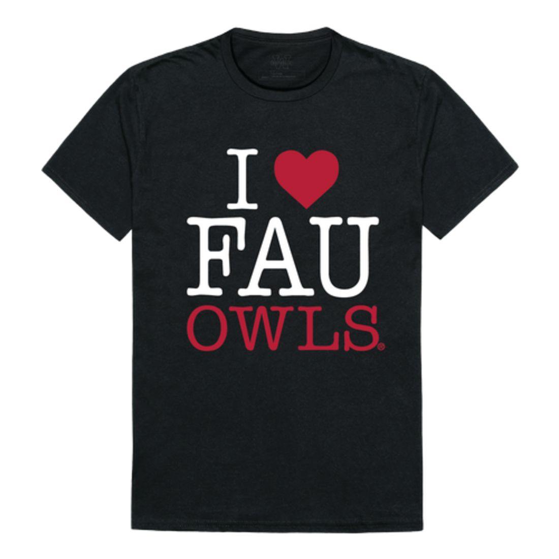 I Love FAU Florida Atlantic University Owls T-Shirt