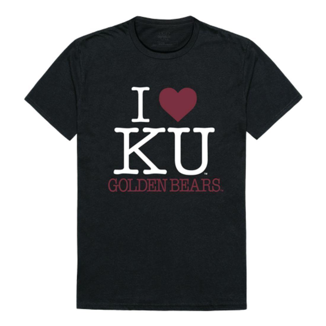 I Love Kutztown University of Pennsylvania Golden Bears T-Shirt