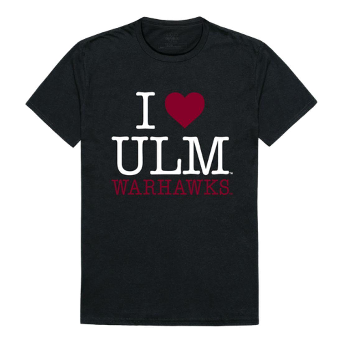 I Love ULM University of Louisiana Monroe Warhawks T-Shirt
