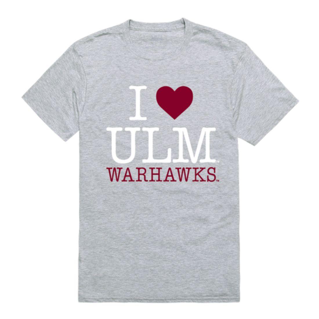 I Love ULM University of Louisiana Monroe Warhawks T-Shirt