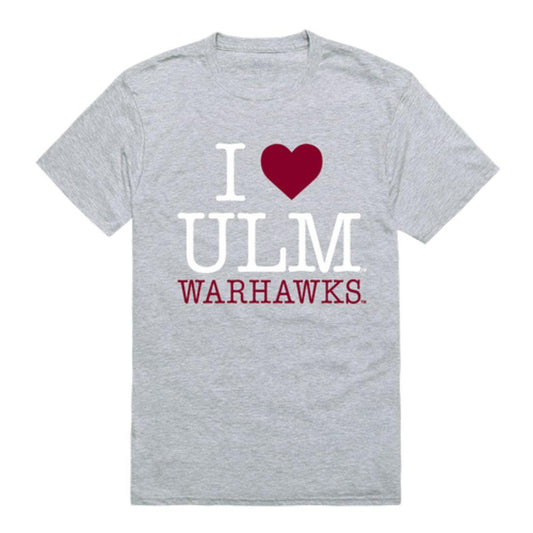 I Love ULM University of Louisiana Monroe Warhawks T-Shirt