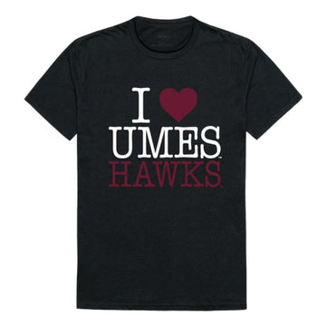 I Love UMES University of Maryland Eastern Shore Hawks T-Shirt