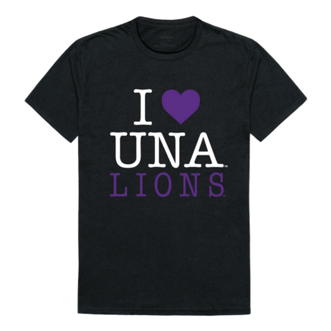 I Love UNA University of North Alabama Lions T-Shirt