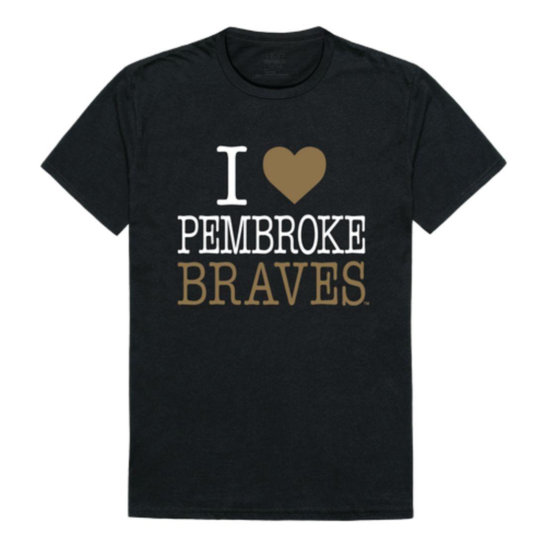 I Love UNCP University of North Carolina at Pembroke Braves T-Shirt