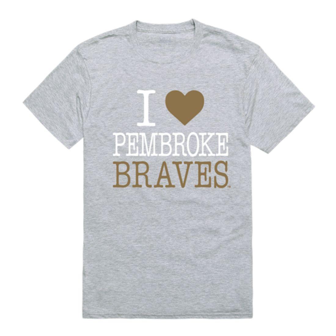 I Love UNCP University of North Carolina at Pembroke Braves T-Shirt