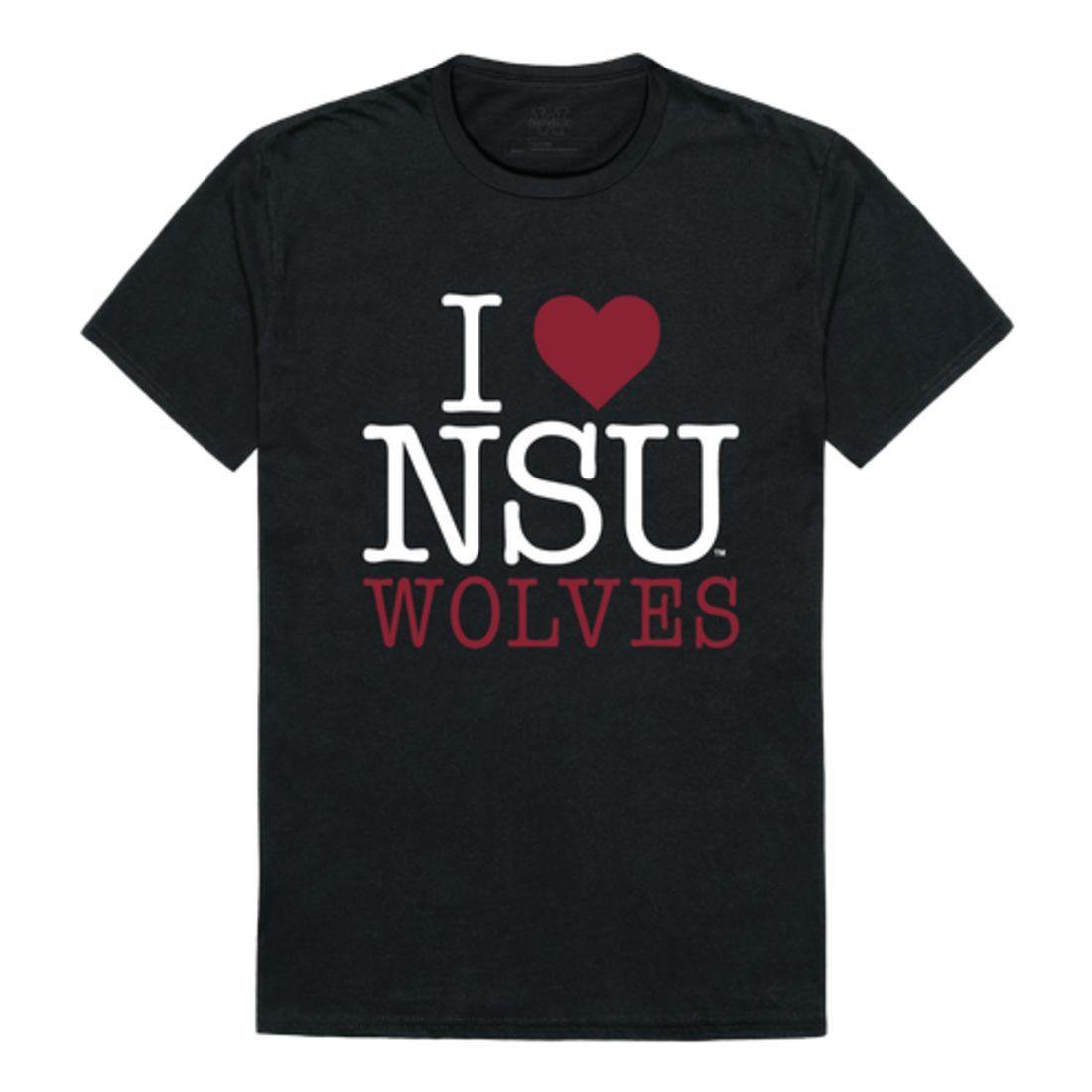 I Love NSU Northern State University Wolves T-Shirt