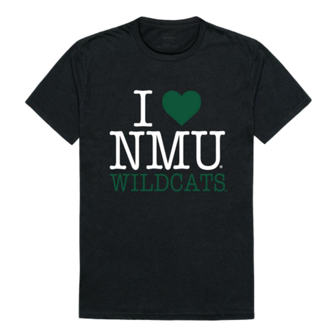 I Love NMU Northern Michigan University Wildcats T-Shirt