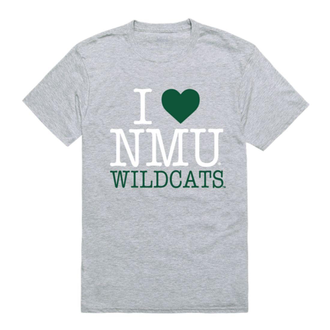 I Love NMU Northern Michigan University Wildcats T-Shirt